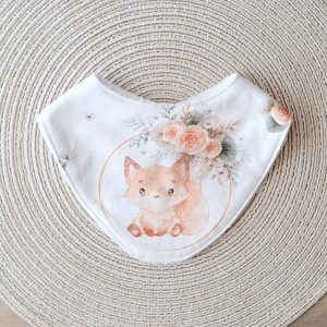 Bavoir Bandana "Les petits renards"