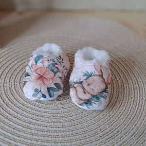 EN STOCK - Chaussons "Animaux de la forêt" - 0-3 mois