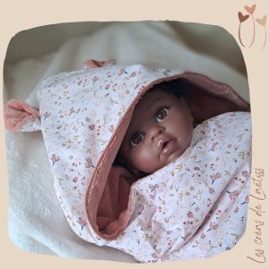 Cape de bain personnalisable "Petites fleurs"
