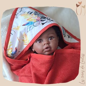 Cape de bain personnalisable "Savane indienne"