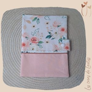 Protège carnet de santé personnalisable "Roses"
