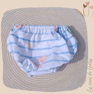 EN STOCK - Bloomer "Marinière" - 3 mois