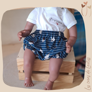 EN STOCK - Bloomer "Petits pirates" - 6 mois