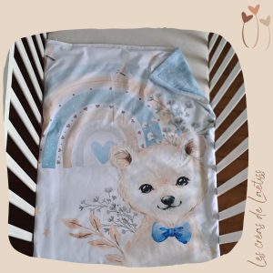 EN STOCK - Couverture personnalisable "Ours polaire"