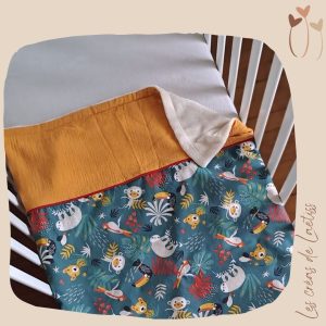 EN STOCK - Couverture personnalisable "Savane colorée"