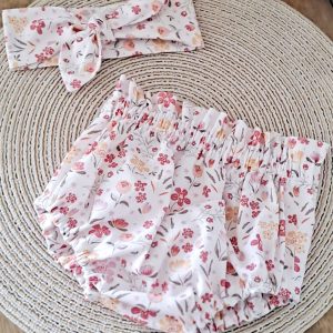 EN STOCK - Bloomer Julia - 3 mois - Coton bouquet de fleurs