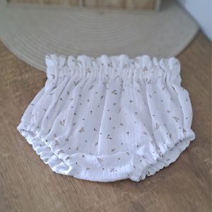 EN STOCK - Bloomer Julia - 3 mois - Double Gaze brindille caramel