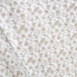 109. Coton - Maïssa fleurs beiges