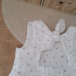 EN STOCK - Robe Heima - 2 ans - Double gaze brindille