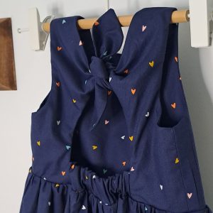 EN STOCK - Robe Heima - 2 ans - Coton Cœurs colorés