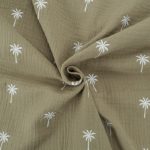 6. Double gaze - Palmiers - vert kaki