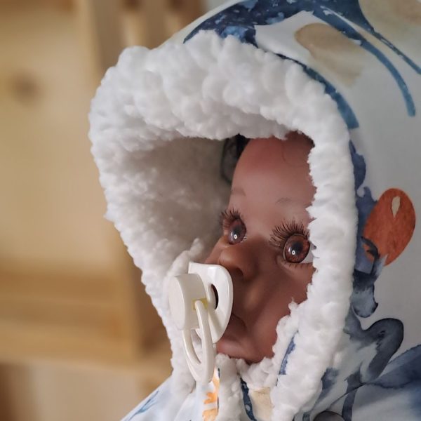 poncho bebe voiture évolutif et imperméable pour des trajets en voiture en toute sécurité, 12-24 mois avec capuche