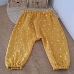 sarouel garçon double gaze motifs étoiles, sarouel pour bebe du 3 mois au 4 ans