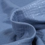 Dble gaze pailletée - Bleu