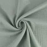 Dble gaze pailletée - vert d'eau