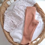 legging bebe garcon en jersey nid d'abeille cassonnade - 9 mois avec sa blouse fille en double gaze