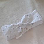 bandeau cheveux bebe à nouer en double gaze