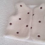 gilet sans manche bebe - gilet de berger en imitation fourrure de mouton aux fleurs brodées