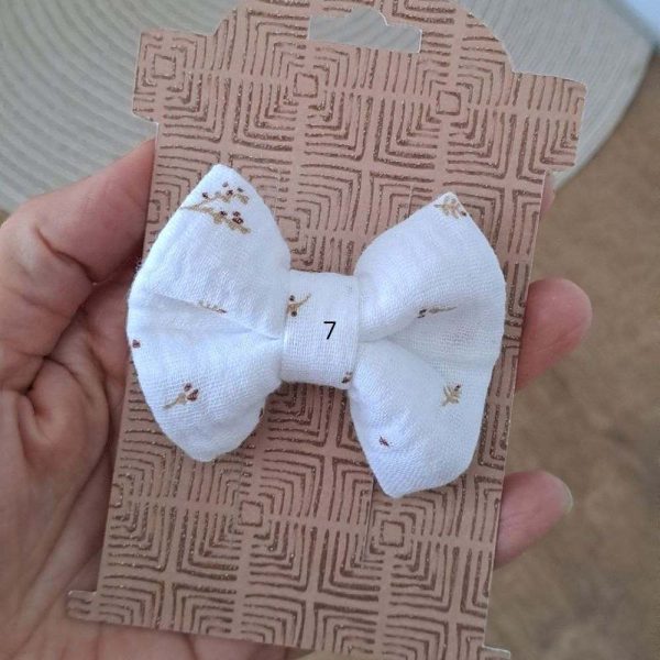 barrette noeud pour cheveux bebe noeud papillon double gaze