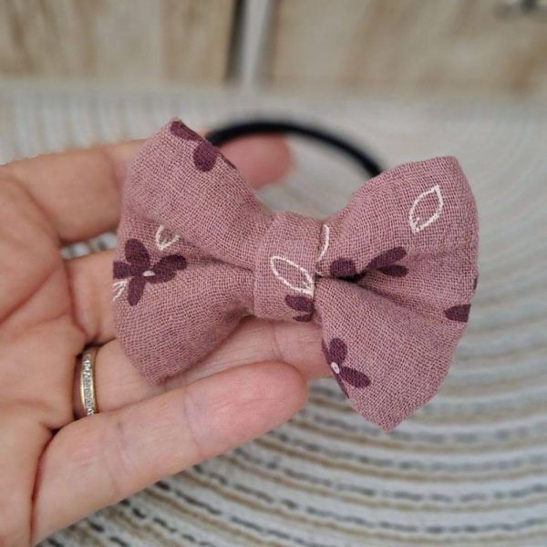 barrette noeud pour cheveux bebe noeud papillon double gaze